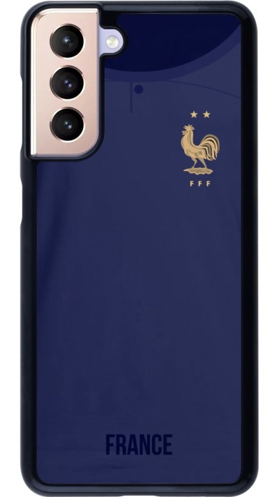 Coque Samsung Galaxy S21 5G - Maillot de football France 2022 personnalisable