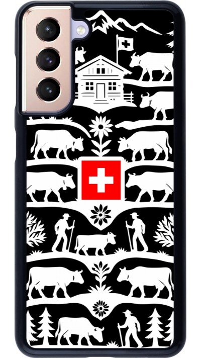 Coque Samsung Galaxy S21 5G - Poya Suisse 3 noir
