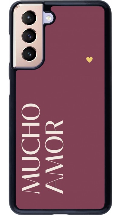 Coque Samsung Galaxy S21 5G - Valentine 2024 mucho amor rosado