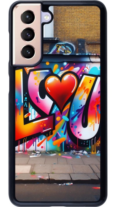 Coque Samsung Galaxy S21 5G - Valentine 2025 Love U Tag