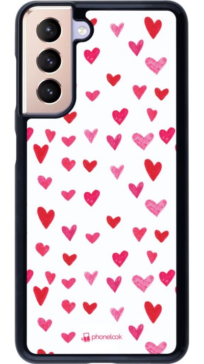 Coque Samsung Galaxy S21 5G - Valentine 2022 Many pink hearts