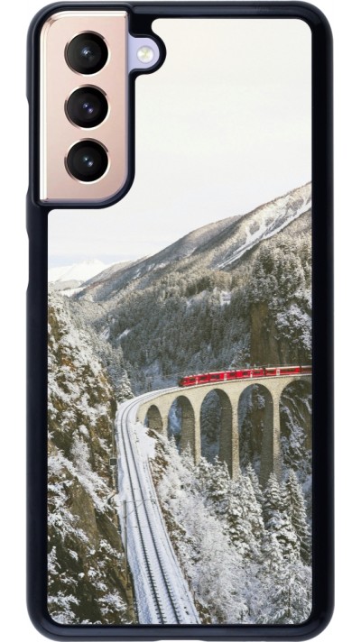 Coque Samsung Galaxy S21 5G - Winter 25 Winter polar express