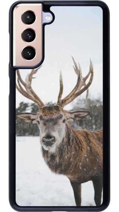 Coque Samsung Galaxy S21 5G - Winter 25 Winter reindeer