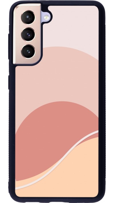 Coque Samsung Galaxy S21 5G - Silicone rigide noir Autumn 22 abstract sunrise
