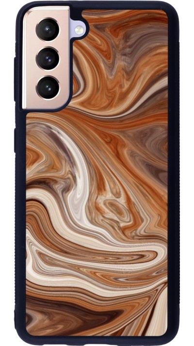 Coque Samsung Galaxy S21 5G - Silicone rigide noir Autumn 2024 marbe