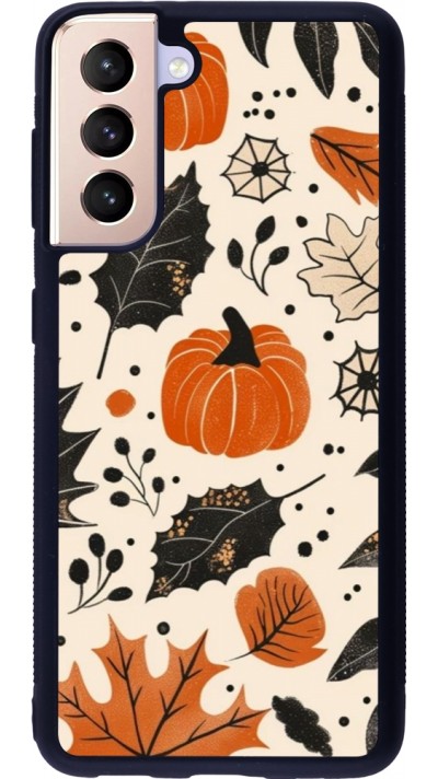 Coque Samsung Galaxy S21 5G - Silicone rigide noir Autumn 2024 nature