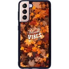 Coque Samsung Galaxy S21 5G - Silicone rigide noir Autumn 25 Autumn vibes