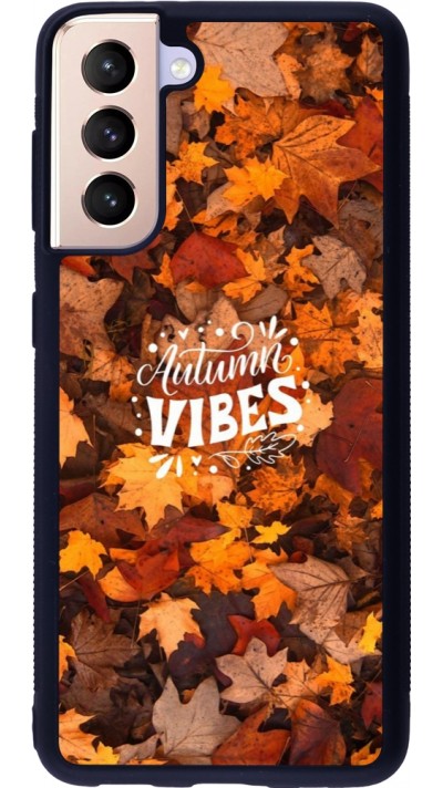 Coque Samsung Galaxy S21 5G - Silicone rigide noir Autumn 25 Autumn vibes