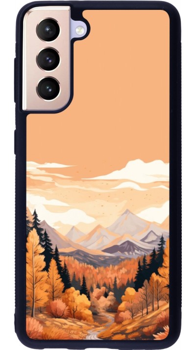 Coque Samsung Galaxy S21 5G - Silicone rigide noir Autumn 25 Mountains