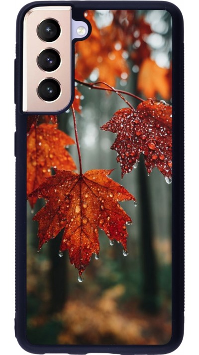 Coque Samsung Galaxy S21 5G - Silicone rigide noir Autumn 25 Rain