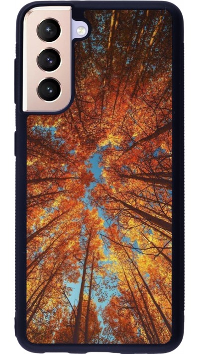 Coque Samsung Galaxy S21 5G - Silicone rigide noir Autumn 25 Trees