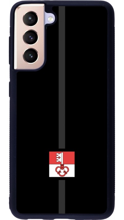 Samsung Galaxy S21 5G Case Hülle - Silikon schwarz Kanton OW schwarz