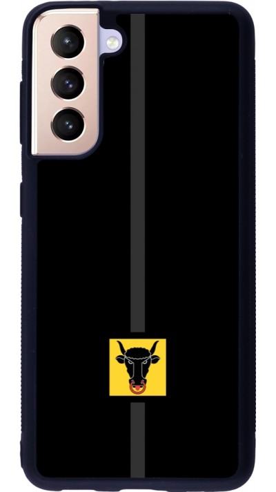 Samsung Galaxy S21 5G Case Hülle - Silikon schwarz Kanton UR schwarz