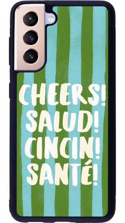 Coque Samsung Galaxy S21 5G - Silicone rigide noir Cheers 2026