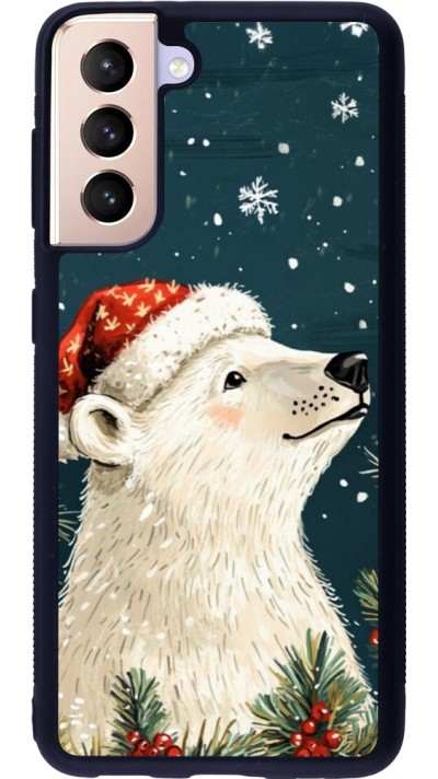 Samsung Galaxy S21 5G Case Hülle - Silikon schwarz Christmas 25 Bear