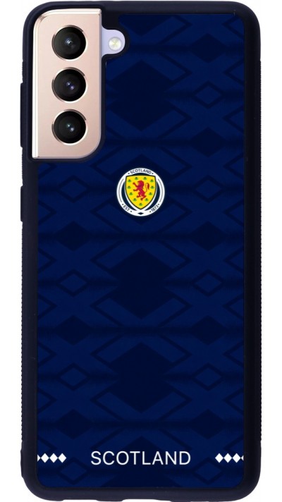 Coque Samsung Galaxy S21 5G - Silicone rigide noir Maillot de football Ecosse 2026 personnalisable