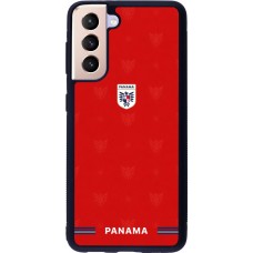 Coque Samsung Galaxy S21 5G - Silicone rigide noir Maillot de football Panama 2026 personnalisable