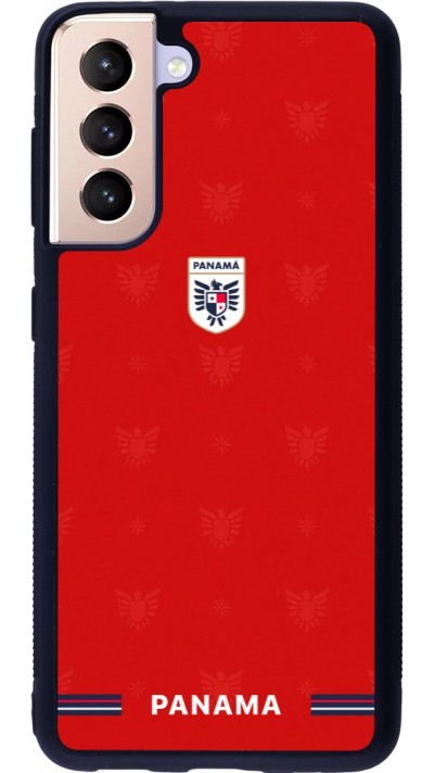 Coque Samsung Galaxy S21 5G - Silicone rigide noir Maillot de football Panama 2026 personnalisable