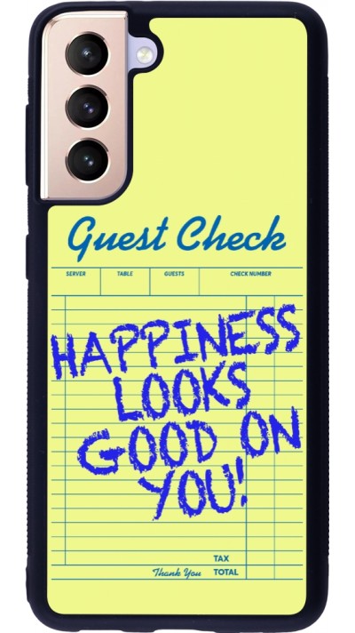 Coque Samsung Galaxy S21 5G - Silicone rigide noir Guest check 2026