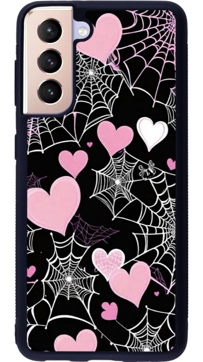 Coque Samsung Galaxy S21 5G - Silicone rigide noir Halloween 2024 girly