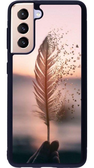 Coque Samsung Galaxy S21 5G - Silicone rigide noir Hello September 11 19