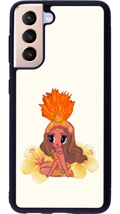 Coque Samsung Galaxy S21 5G - Silicone rigide noir Karol G Tropicoqueta