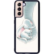 Coque Samsung Galaxy S21 5G - Silicone rigide noir Mom 1903