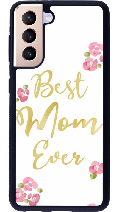 Coque Samsung Galaxy S21 5G - Silicone rigide noir Mom 2024 best Mom ever