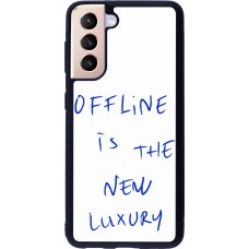 Coque Samsung Galaxy S21 5G - Silicone rigide noir Offline is the new luxury