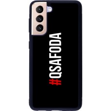 Coque Samsung Galaxy S21 5G - Silicone rigide noir Qsafoda 1