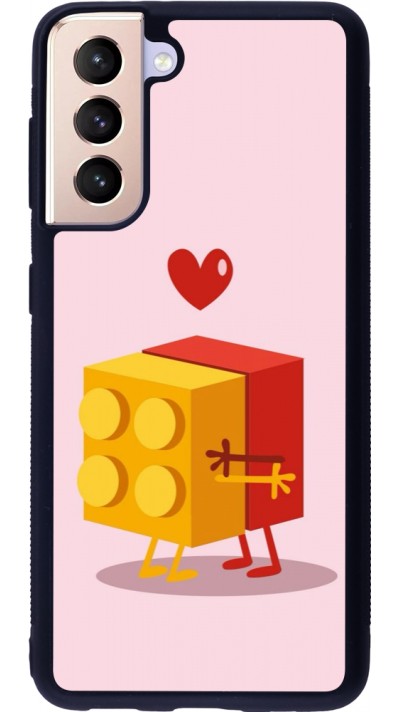 Samsung Galaxy S21 5G Case Hülle - Silikon schwarz Saint Valentines Day 26 Puzzle