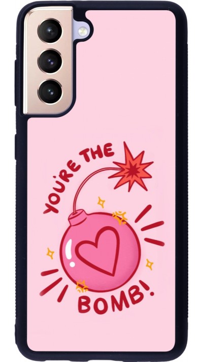 Samsung Galaxy S21 5G Case Hülle - Silikon schwarz Saint Valentines Day 26 You are the bomb