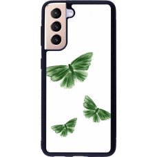 Coque Samsung Galaxy S21 5G - Silicone rigide noir Butterflies Spring 2026