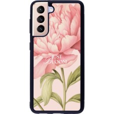 Coque Samsung Galaxy S21 5G - Silicone rigide noir Just Bloom Spring 2026