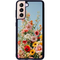 Coque Samsung Galaxy S21 5G - Silicone rigide noir Spring flowers Spring 2026
