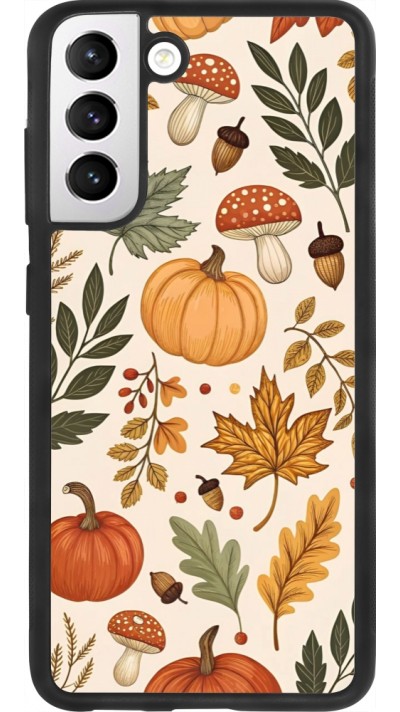 Coque Samsung Galaxy S21 FE 5G - Silicone rigide noir Autumn 25 Autumn pattern