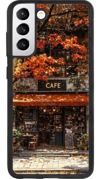 Coque Samsung Galaxy S21 FE 5G - Silicone rigide noir Autumn 25 Coffee shop