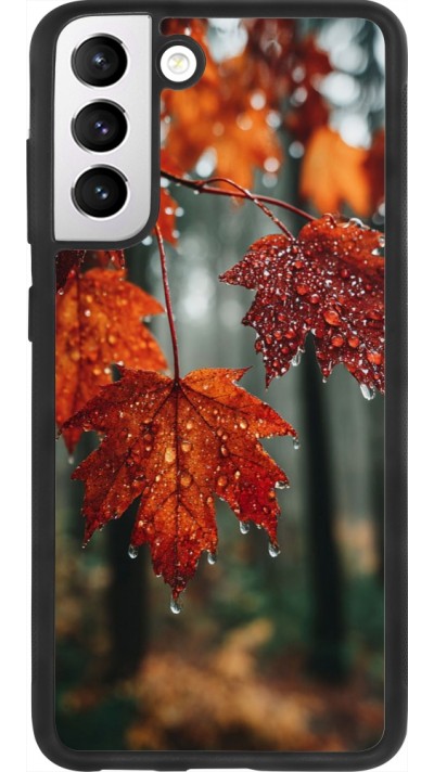 Coque Samsung Galaxy S21 FE 5G - Silicone rigide noir Autumn 25 Rain