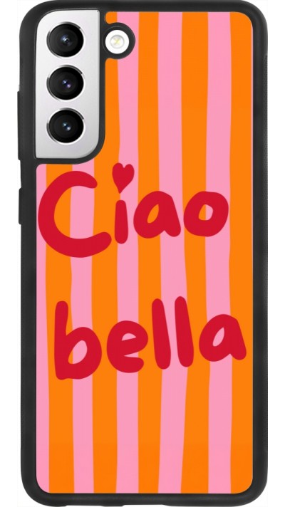 Coque Samsung Galaxy S21 FE 5G - Silicone rigide noir Bye Bella 2026