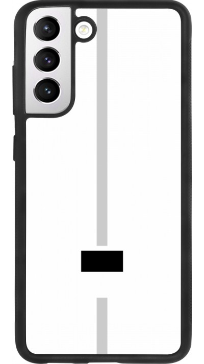 Samsung Galaxy S21 FE 5G Case Hülle - Silikon schwarz Kanton FR weiss