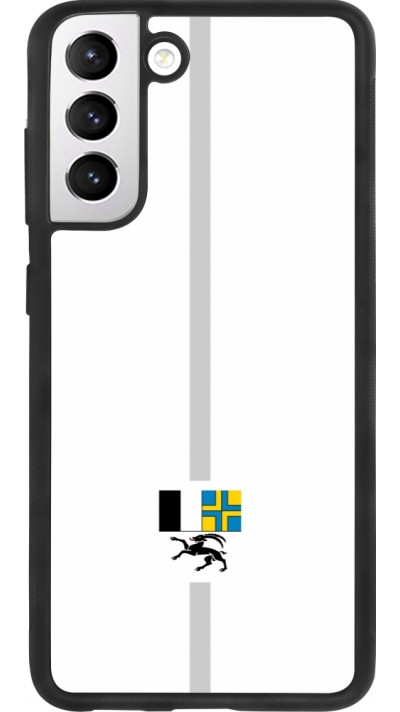Samsung Galaxy S21 FE 5G Case Hülle - Silikon schwarz Kanton GR weiss