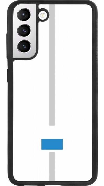 Samsung Galaxy S21 FE 5G Case Hülle - Silikon schwarz Kanton LU weiss