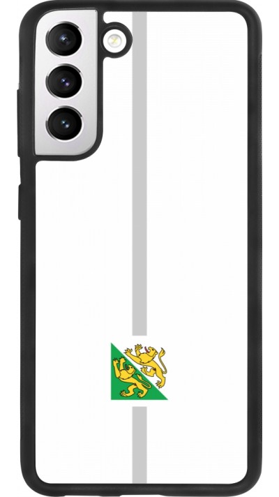 Samsung Galaxy S21 FE 5G Case Hülle - Silikon schwarz Kanton TG weiss