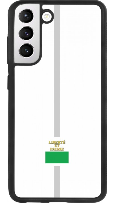Samsung Galaxy S21 FE 5G Case Hülle - Silikon schwarz Kanton VD weiss
