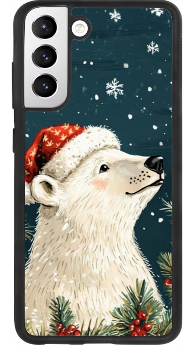Coque Samsung Galaxy S21 FE 5G - Silicone rigide noir Christmas 25 Bear