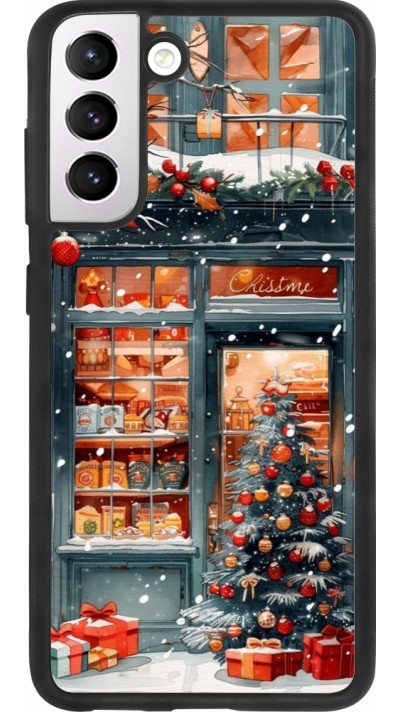 Coque Samsung Galaxy S21 FE 5G - Silicone rigide noir Christmas 25 Xmas Shop