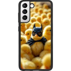 Coque Samsung Galaxy S21 FE 5G - Silicone rigide noir Easter 2026 Chicken Batman