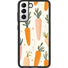 Coque Samsung Galaxy S21 FE 5G - Silicone rigide noir Easter 2026 Illustration carrots