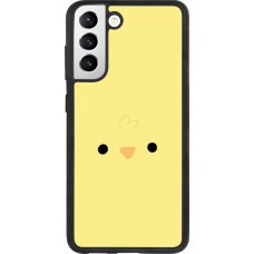 Coque Samsung Galaxy S21 FE 5G - Silicone rigide noir Easter 2026 Little chicken