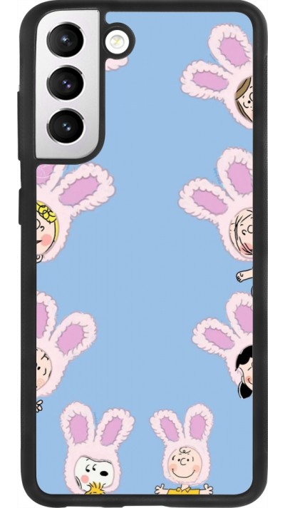 Coque Samsung Galaxy S21 FE 5G - Silicone rigide noir Easter 2026 Snoopy